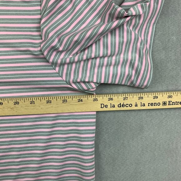 Ralph Lauren RLX Mens Shirt XL Pink Gray Striped Polo Golf Stretch Performance - Picture 5 of 8